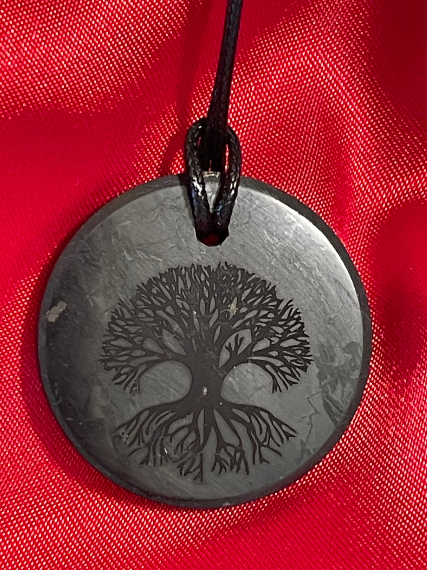 Karelian Shungite - Ancient Tree Of Life Pendant