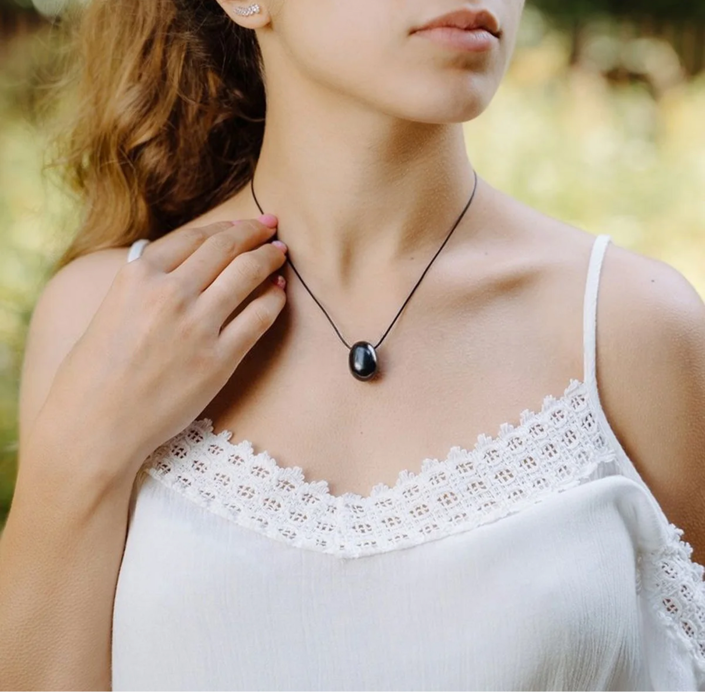 Karelian Shungite-The Drop Pendant