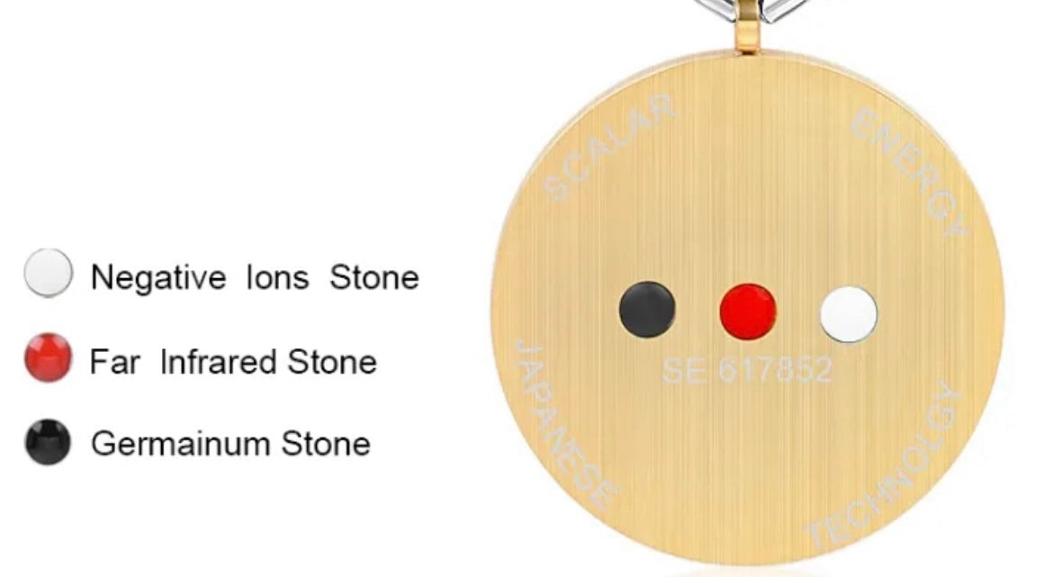 Swirl Scalar Energy Pendant Gold
