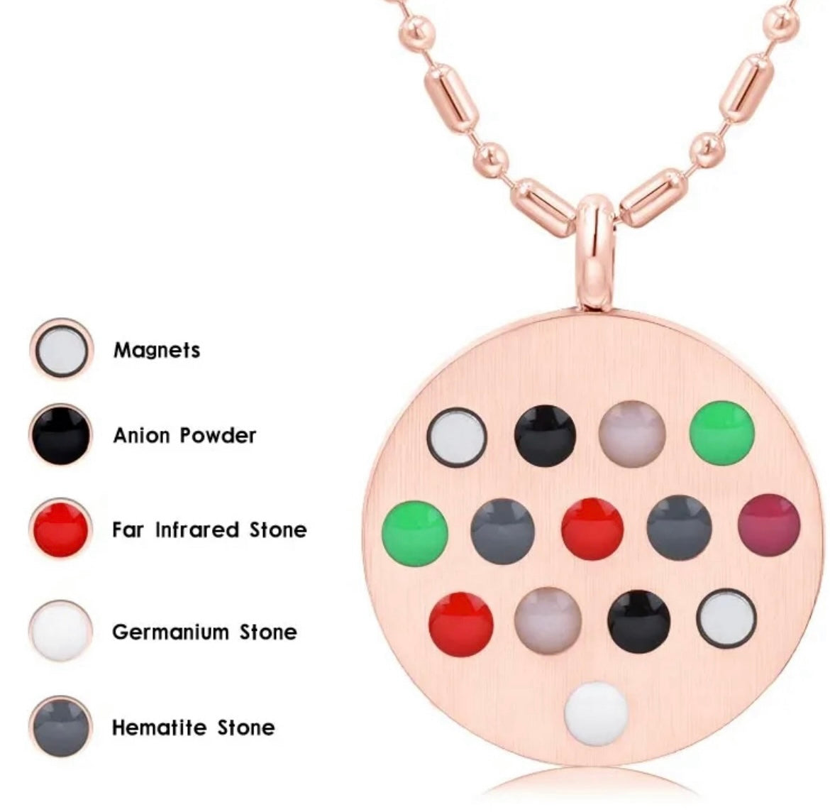 Triskelion Scalar Energy Pendant Rose Gold with a Silver Chain