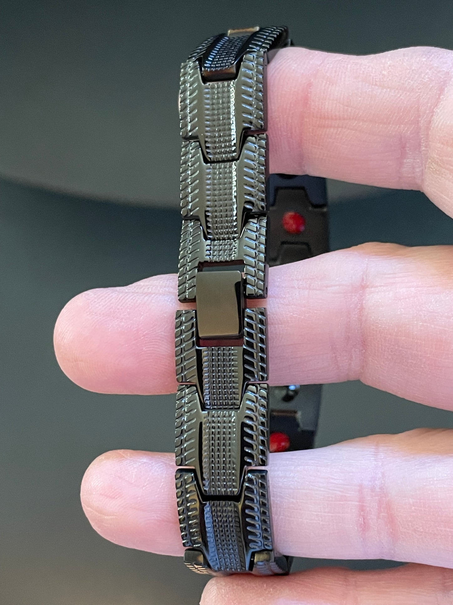 Bracelet-Large Black Scalar Energy Bracelet✨