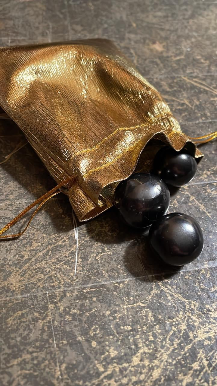 Shungite polished pebble stones