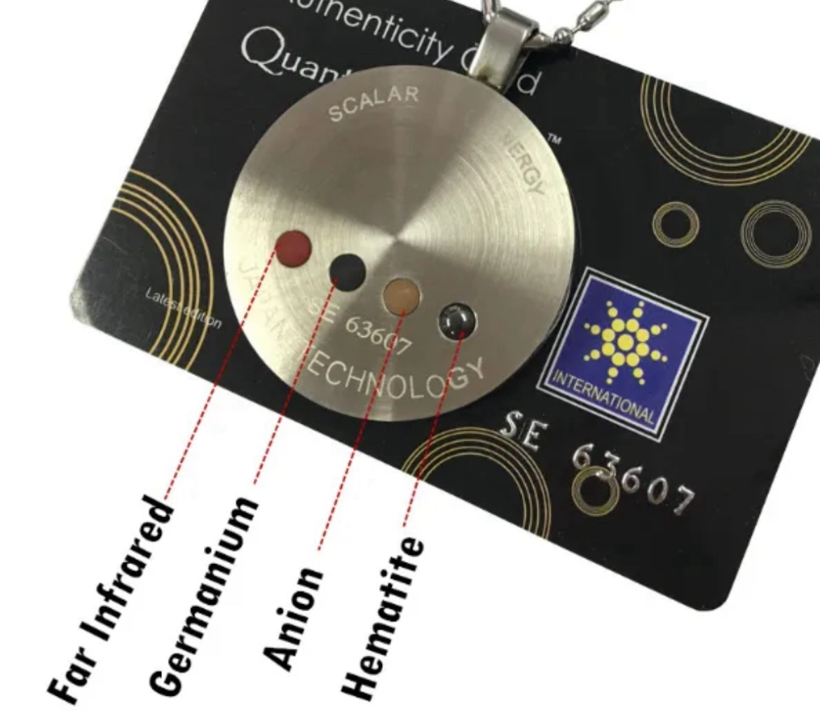 Rain Drop - Concentric Scalar Energy Pendant with Magnet Gold