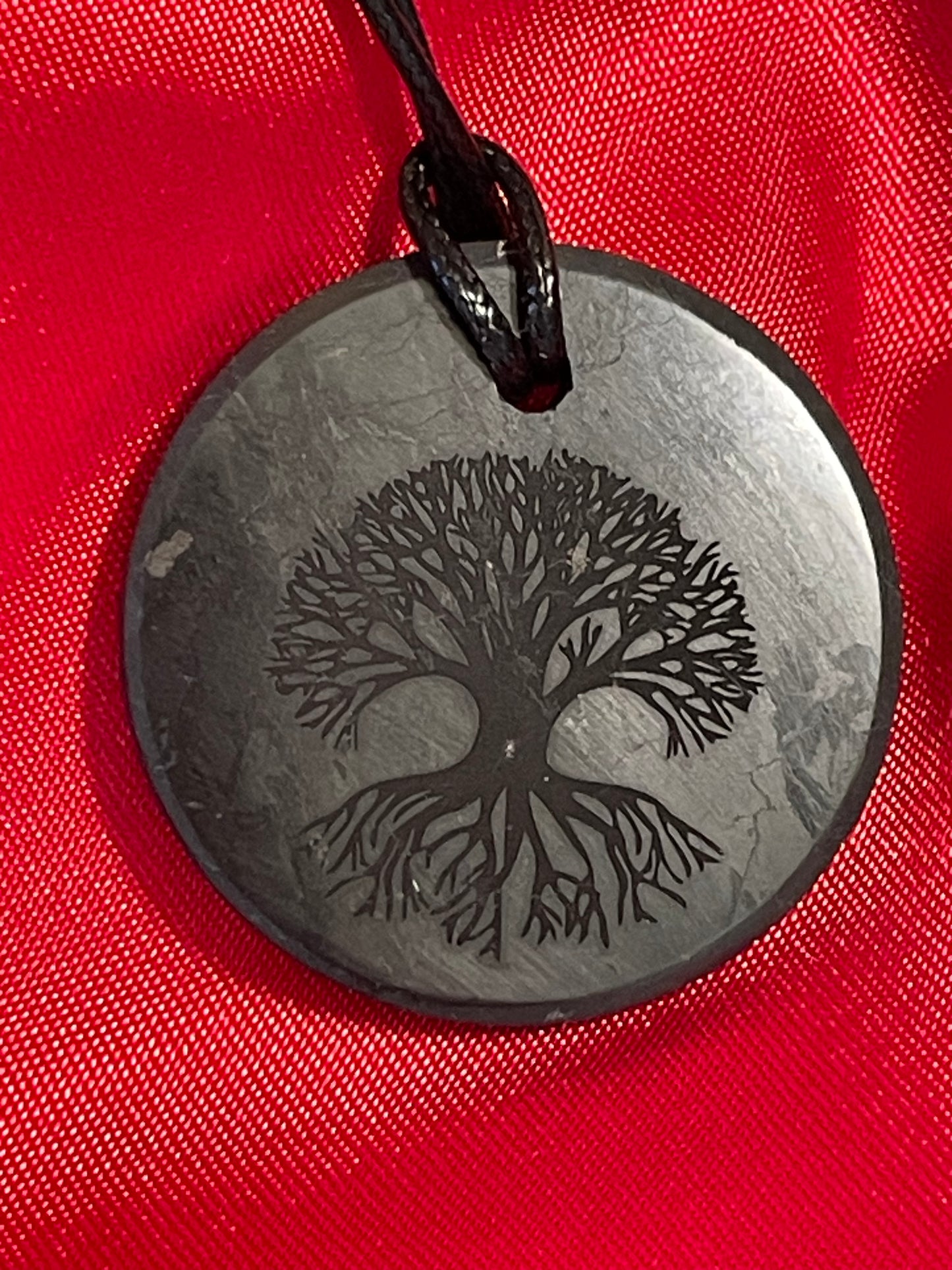 Karelian Shungite - Ancient Tree Of Life Pendant