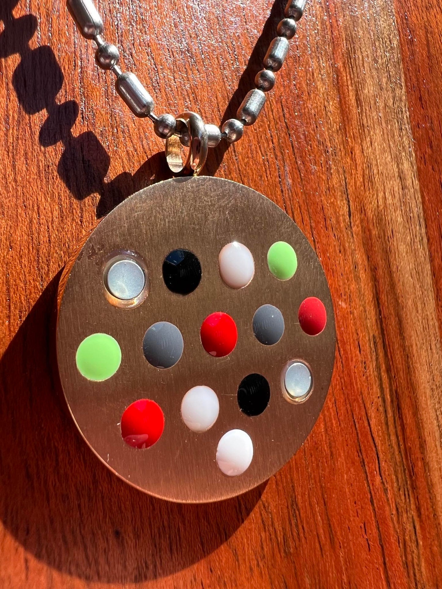 Triskelion Scalar Energy Pendant Rose Gold with a Silver Chain