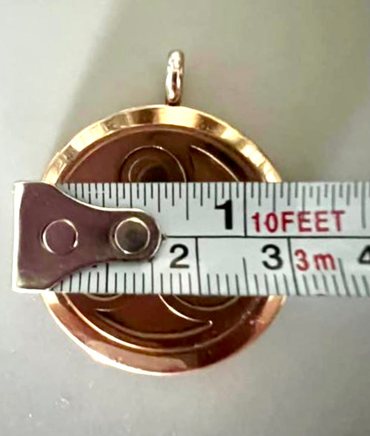 Triskelion Scalar Energy Pendant Gold-silver chain
