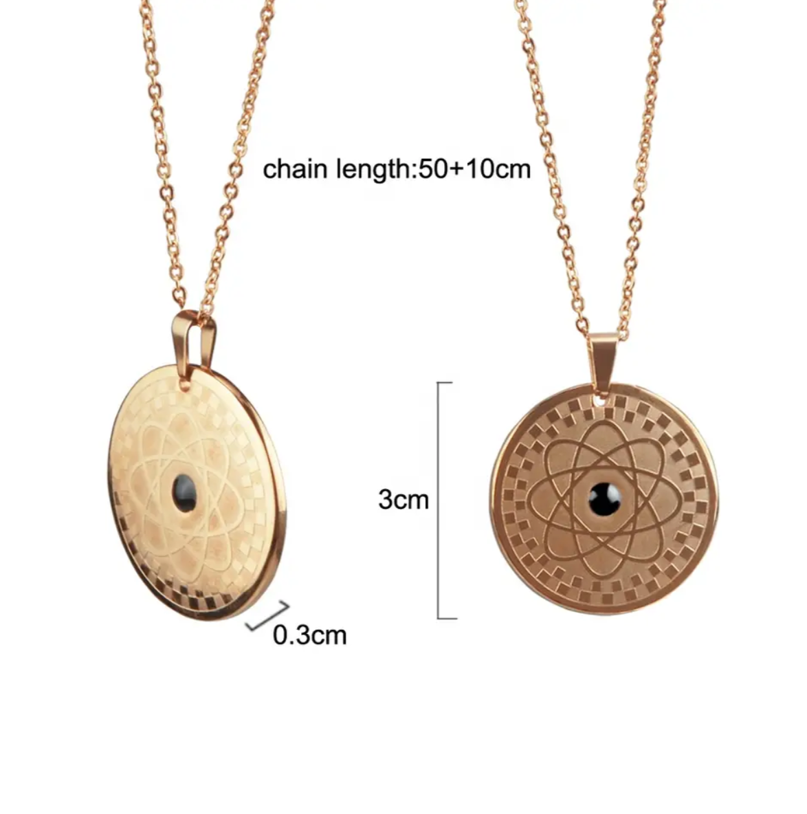 Quantum Black Stone - Rose Gold (small)