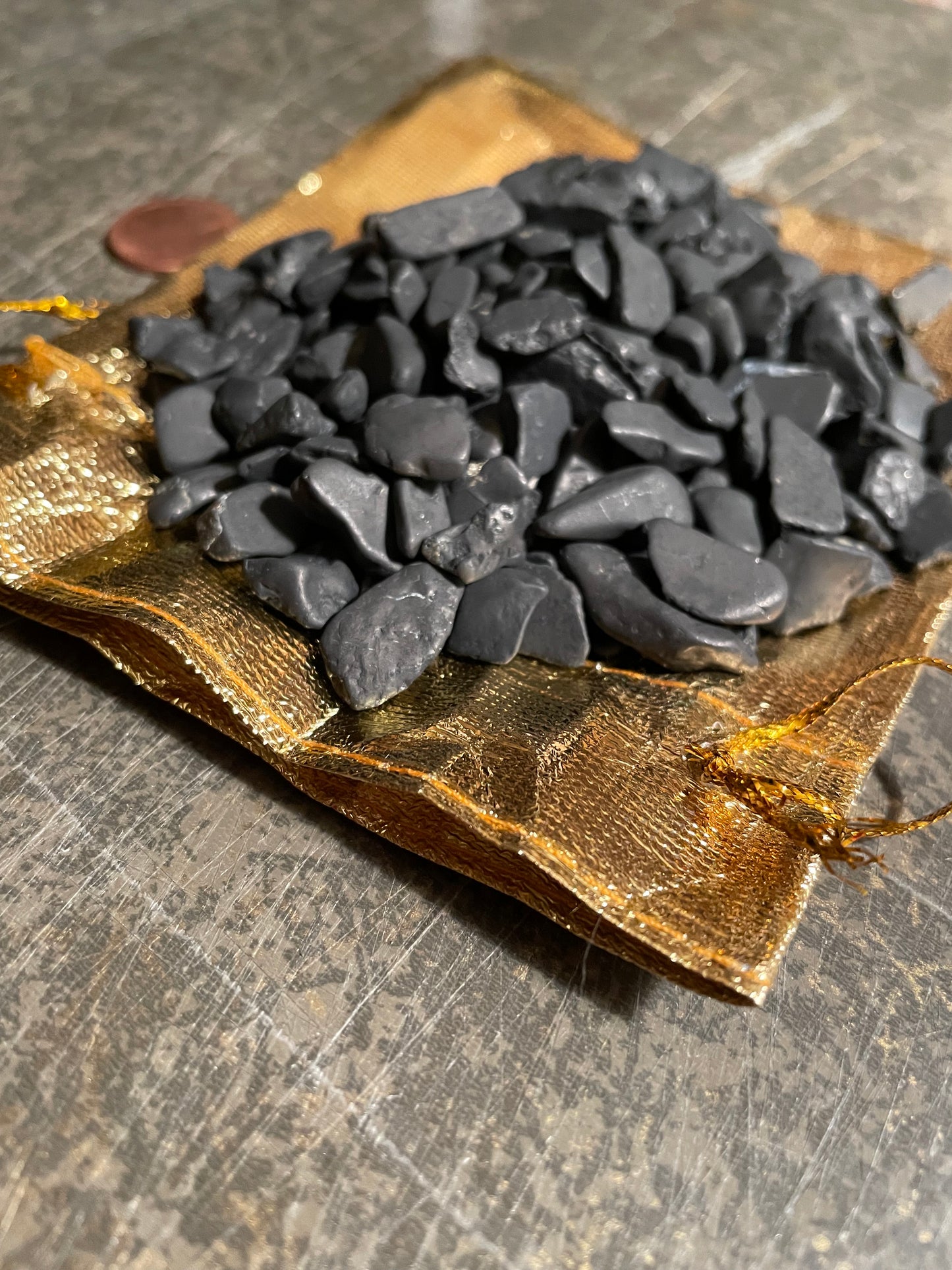 Shungite—Small Bag of Raw Shungite. 3.5 Oz— 4 Oz this current shipment is smaller chips